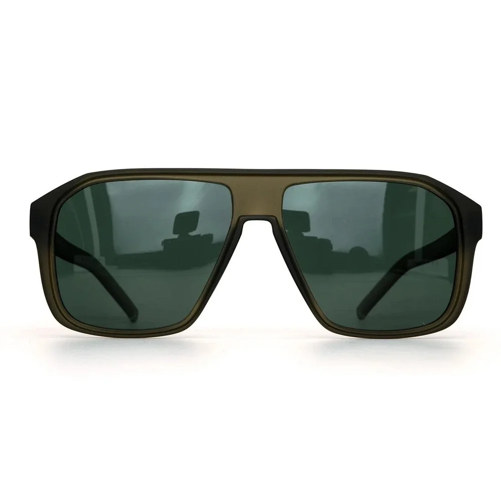 Men Designer Style Sunglasses  Military Green, Matte Finish UV400 Protection New